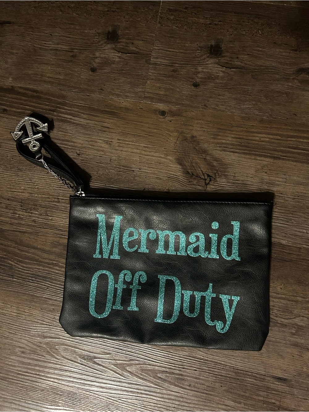 Large Black Wristlet